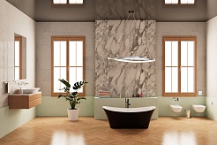 Frank Акриловая ванна 170х75 F6104 black/white – фотография-6